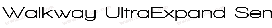 Walkway UltraExpand SemiBold字体转换